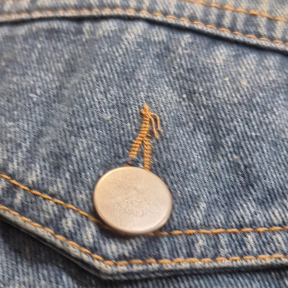 Denim Ruffle Kids Jacket - Picture 6 of 7